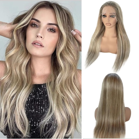 Other - 100% human hair lace front wig blond remy